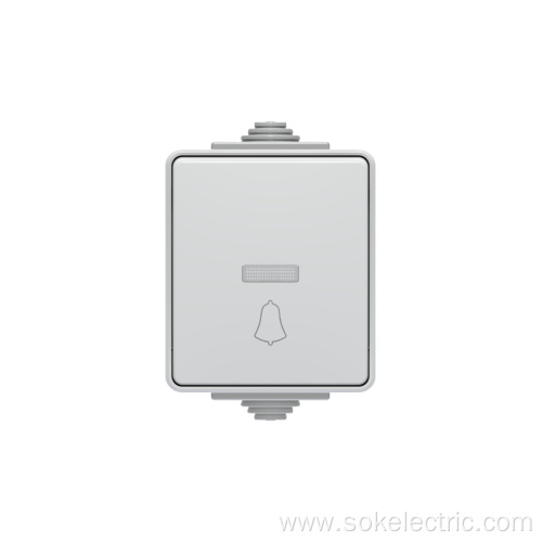 Door Bell wall switches with LED Surface Mounting